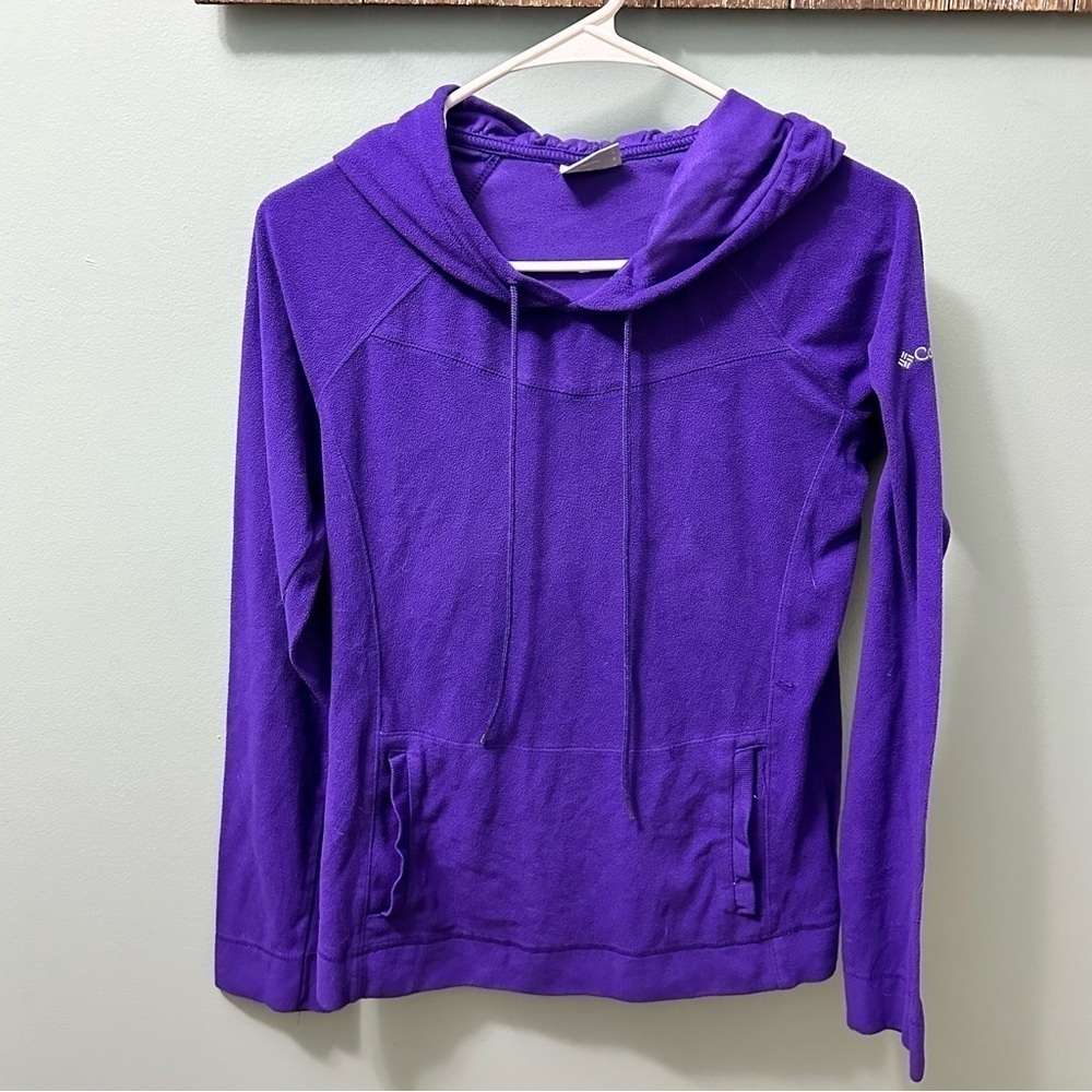 Columbia Glacial Fleece Hoodie, Purple, small